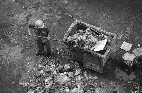 Image depicting rubbish waste accumulation
